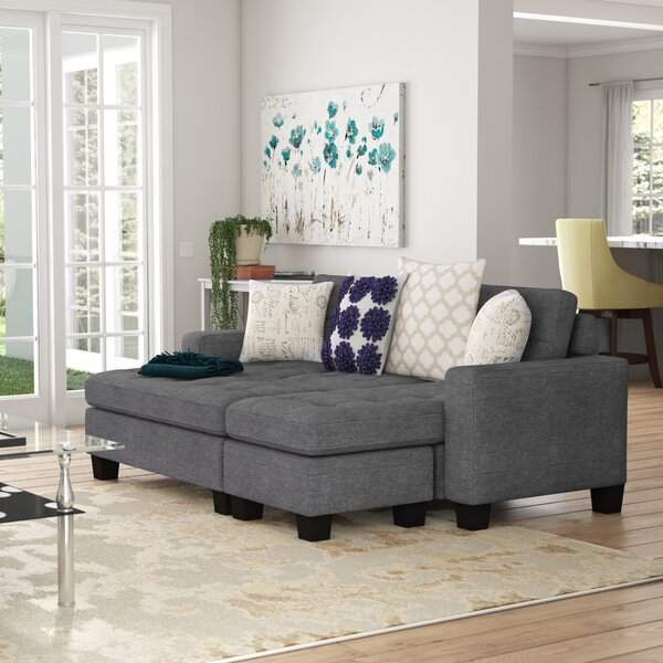 Michaud Reversible Sleeper Sectional With Ottoman By Ebern Designs