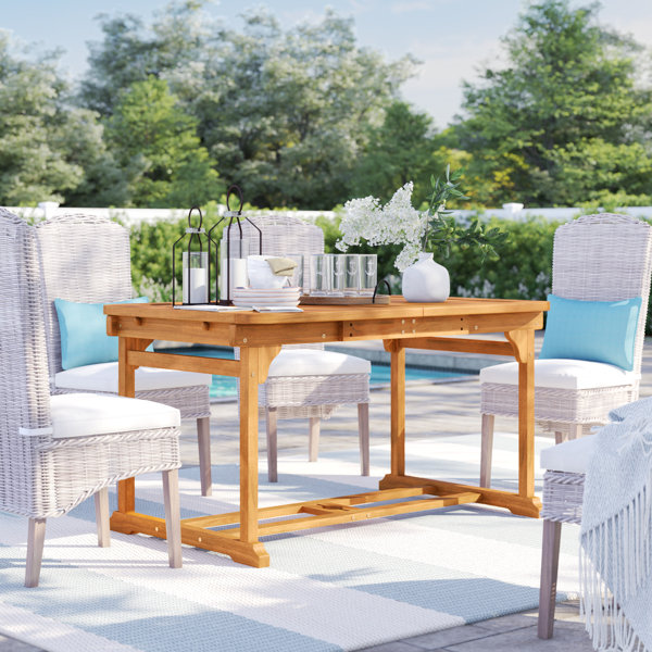 New Design Tim Extendable Solid Wood Dining Table By Birch Lane™ Heritage Spacial Price