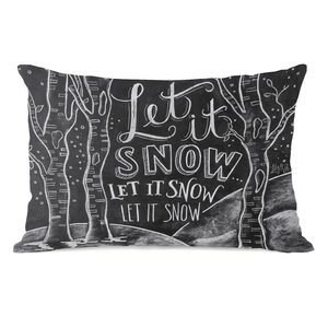Let it Snow Woods Lumbar Pillow