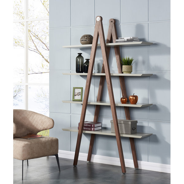 Macron Modern Ladder Bookcase by Union Rustic