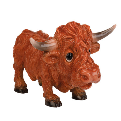 Deyoung Highland Cow Figurine Happy Larry