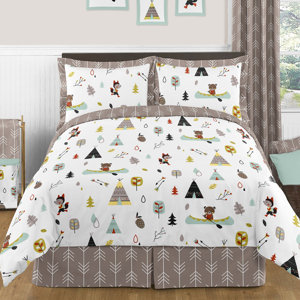 Outdoor Adventure !00% Cotton 3 Piece Comforter Set