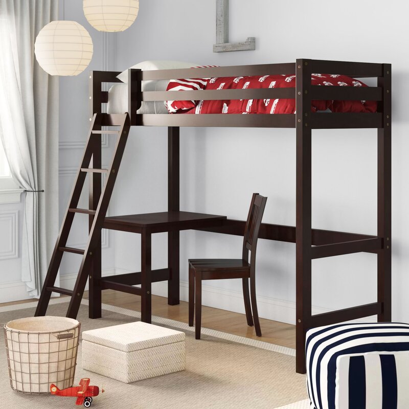 loft bed with chair underneath