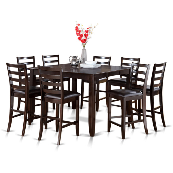 Tamarack 9 Piece Counter Height Extendable Solid Wood Dining Set By Red Barrel Studio Top Reviews