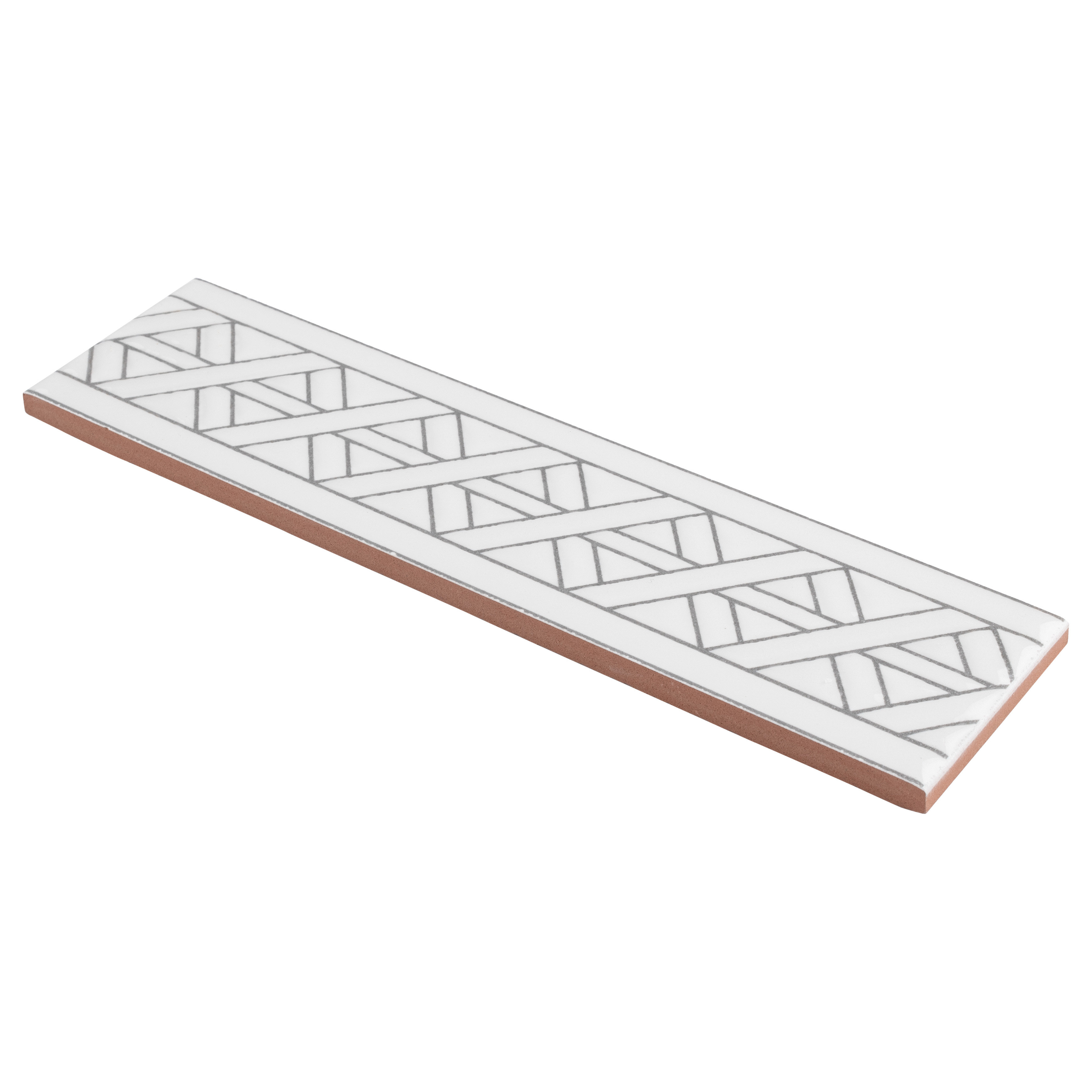 Elitetile Hispalis 2 X 7 88 Ceramic Listello Tile In White Wayfair Ceramic Listello Tile In White
