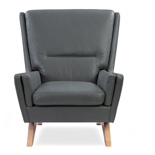 Dorcey Leather Armchair By Orren Ellis