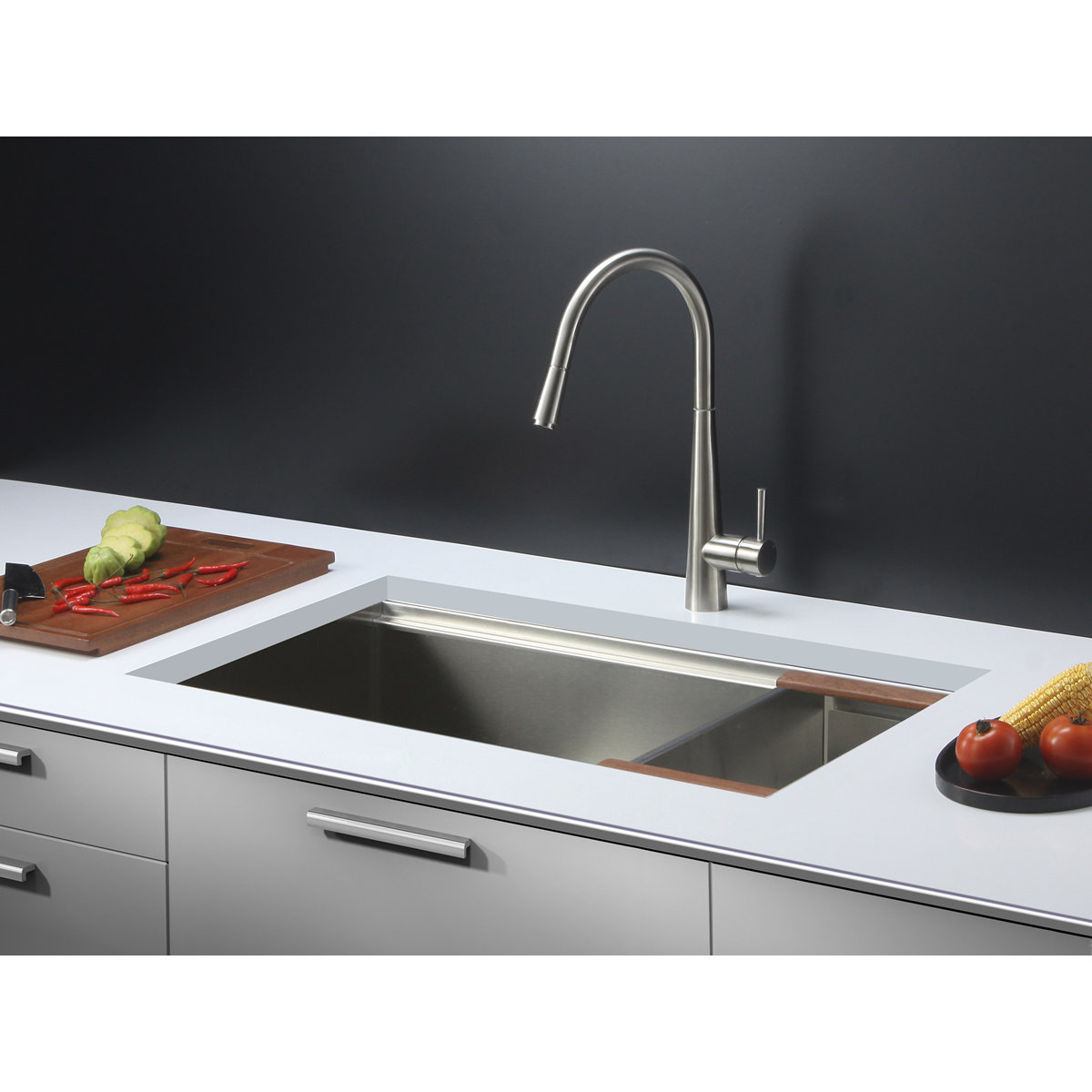 Ruvati Roma 32 X 19 Undermount Single Bowl Kitchen Sink Roma 32 X 19 Undermount Single Bowl Kitchen Sink