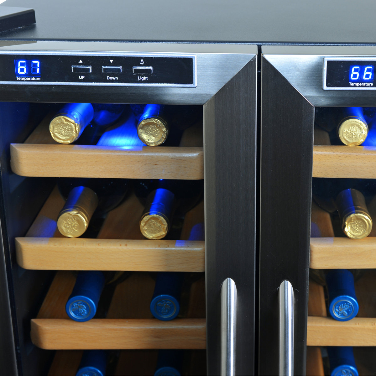 NewAir 32 Bottle Dual Zone Freestanding Wine Cooler & Reviews Wayfair