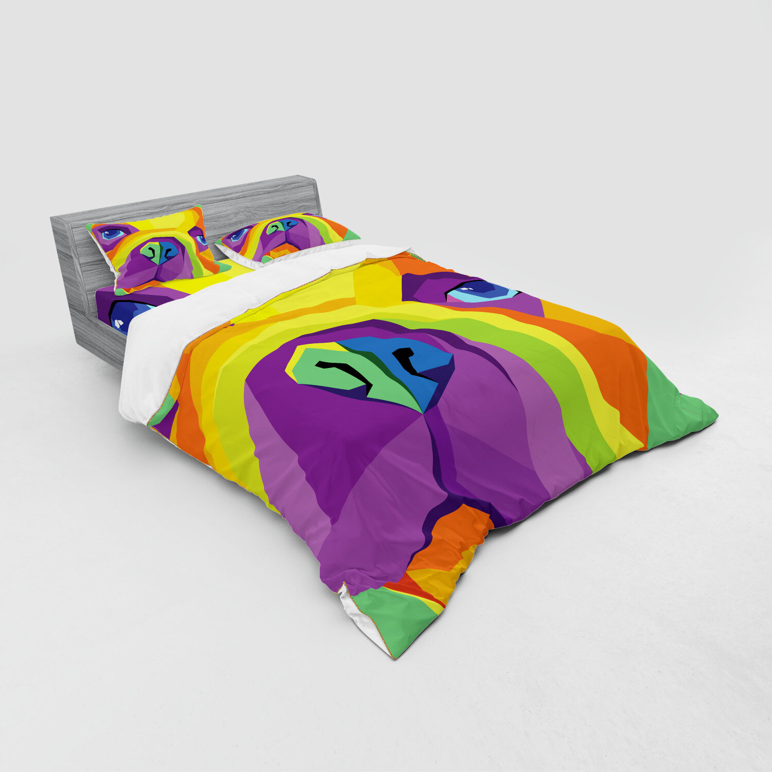 East Urban Home Ambesonne Bulldog Duvet Cover Set