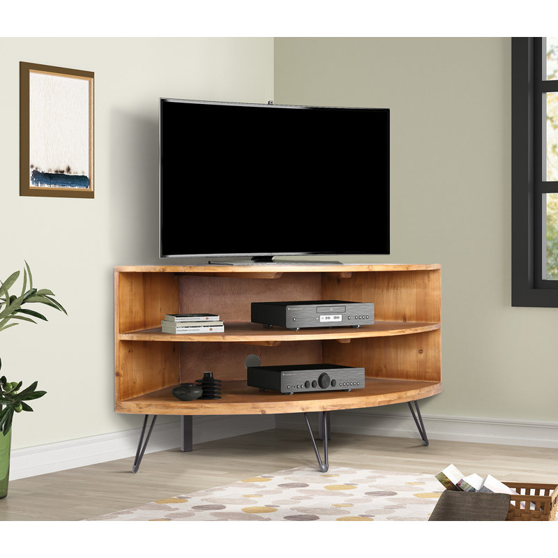 Foundry Select Laurine Solid Wood Corner Tv Stand For Tvs Up To 43 Reviews Wayfair You can custom design your own eco friendly media console to be perfect for your living room. laurine solid wood corner tv stand for tvs up to 43