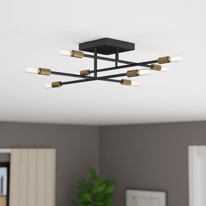 Whaleback 8-Light Semi Flush Mount