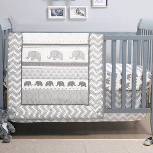 grey baby crib sets