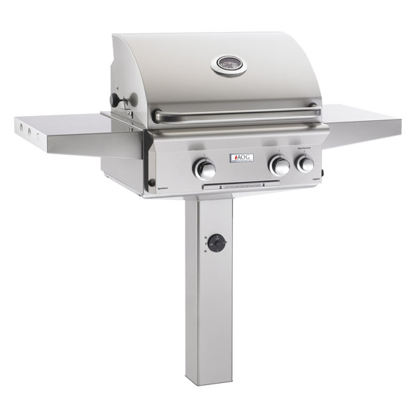 L Series Natural Gas Grill with Side Shelves by American Outdoor Grill