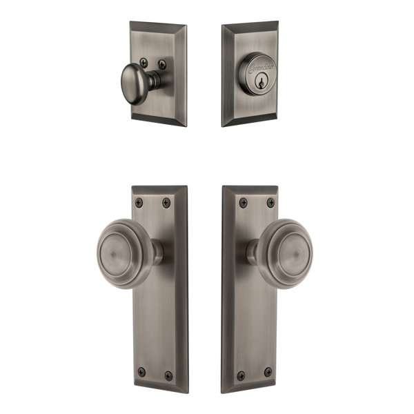 Fifth Avenue Single Cylinder Knob Combo Pack by Grandeur