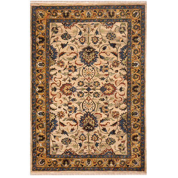 Sultanabad Handmade Beige Antique Area Rug