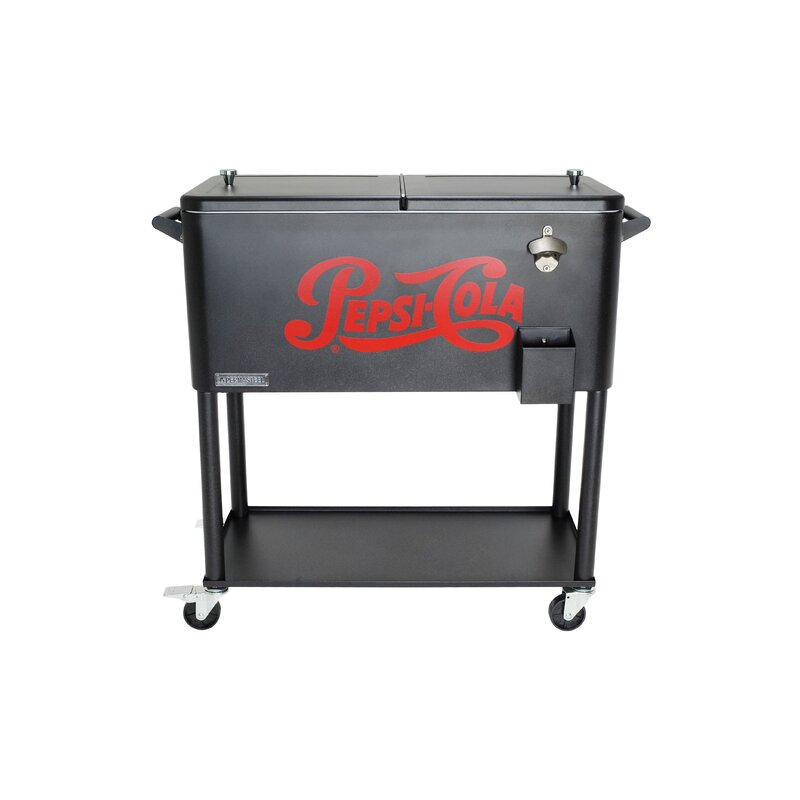 Permasteel 80 Qt. Pepsi Patio Rolling Cooler & Reviews | Wayfair.ca