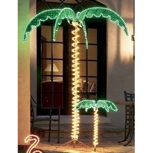 Artificial backyard palm trees