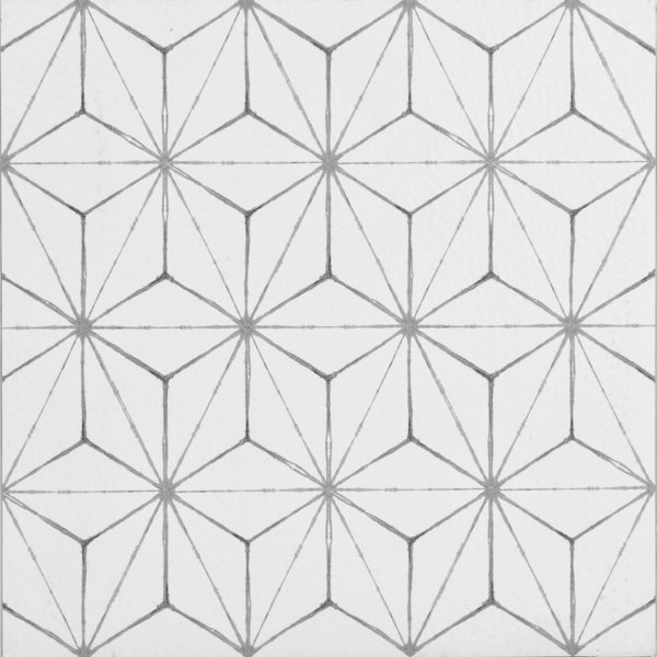 Kikko 12 x 12 Vinyl Tile in White by WallPops!