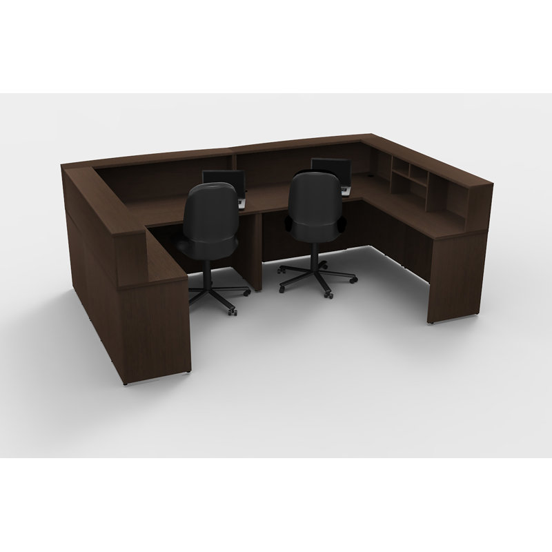 Laude Run Alviva Office U Shape Reception Desk Wayfair Alviva Office U Shape Reception Desk