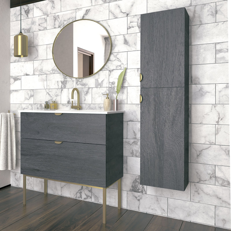 Foundstone Modern 40 Single Bathroom Vanity Set Wayfair Modern 40 Single Bathroom Vanity Set
