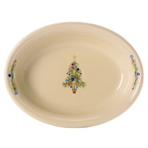 Christmas Tree Oval Vegetable Bowl