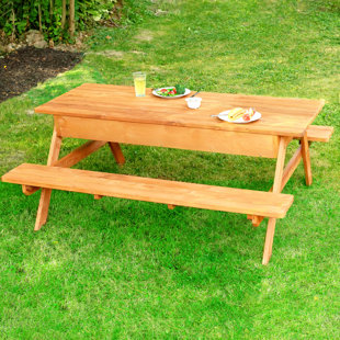Picnic Wood Patio Tables You Ll Love In 2020 Wayfair