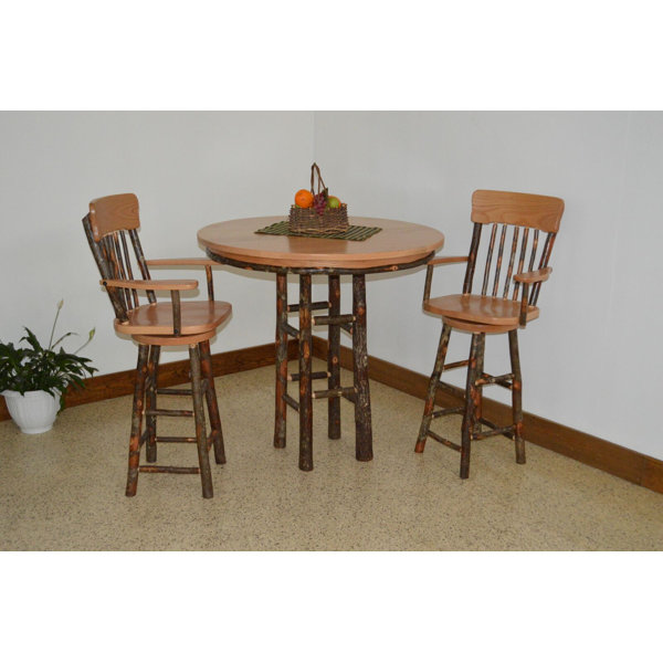Yorba 3 Piece Solid Wood Dining Set By Loon Peak #2