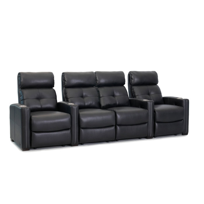 Orren Ellis Cloud Xs850 Top Grain Leather Home Theatre Seating