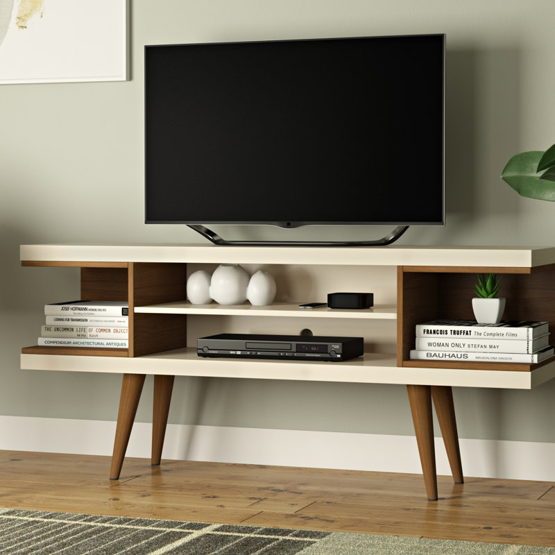 Oliver Lemington 53" TV Stand with Splayed Wooden Legs and 4
