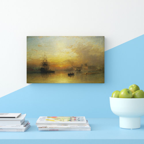 Greenwich Hospital, London Painting Marlow Home Co. Format: Wrapped Canvas, Size: 60.7 cm H x 100 cm W x 3.8 cm D