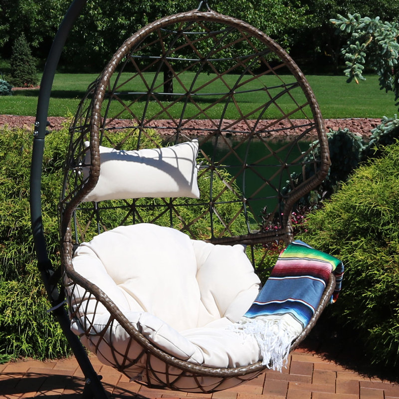 Bungalow Rose Mahaffey Hanging Egg Swing Chair Reviews Wayfair