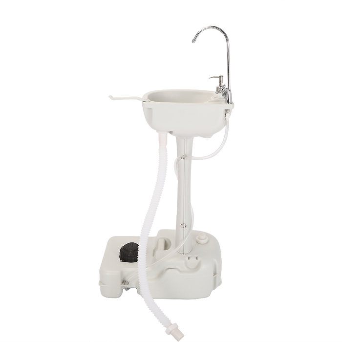 Ktaxon Portable Camping 20 Pedestal Bathroom Sink With Faucet