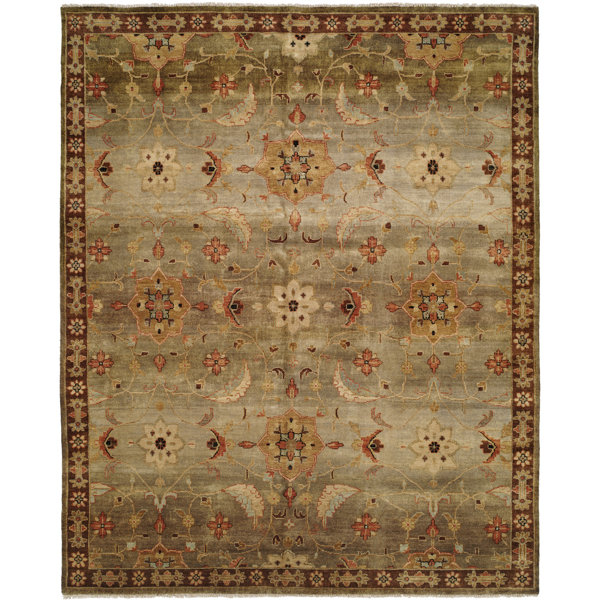 Chalmers Hand-Knotted Brown Area Rug by Meridian Rugmakers