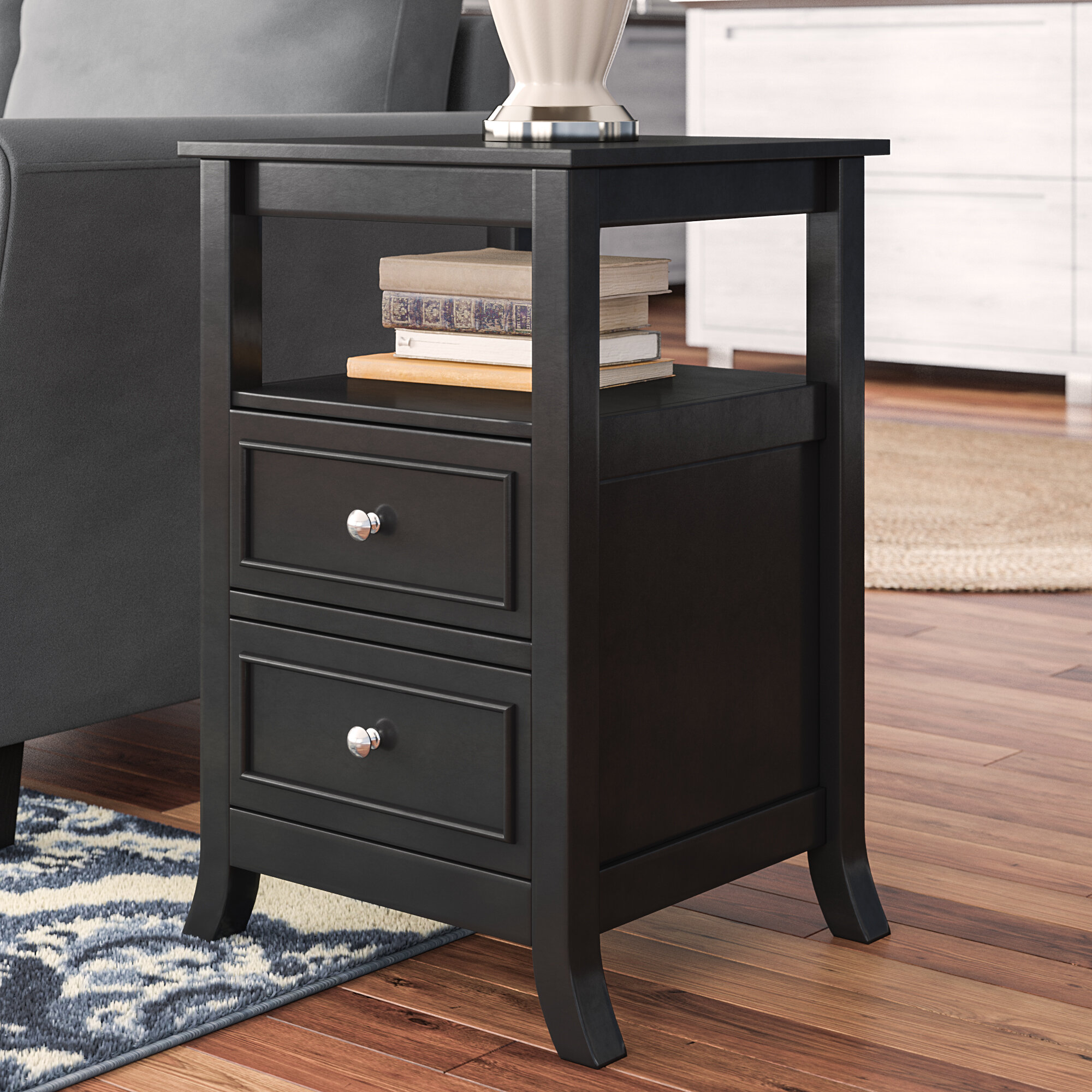 End Side Tables With Drawers Wayfair