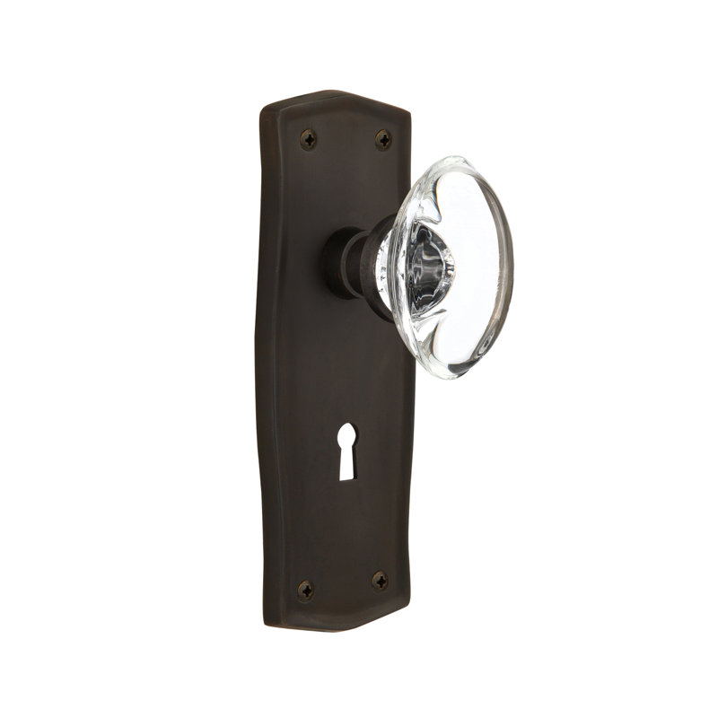 Nostalgic Warehouse Crystal Oval Single Dummy Door Knob With