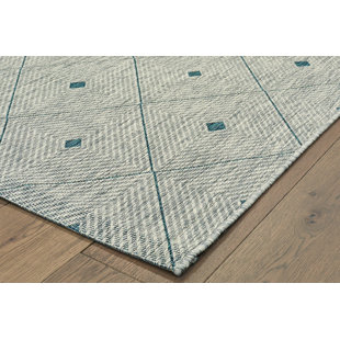 Modern Outdoor Rugs Allmodern Hei Reversible Blue Gray Indoor Outdoor Area Rug