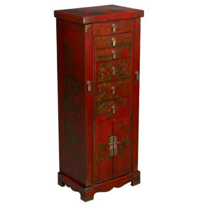 Sanjiazi Jewelry Armoire with Mirror by EXP D?cor