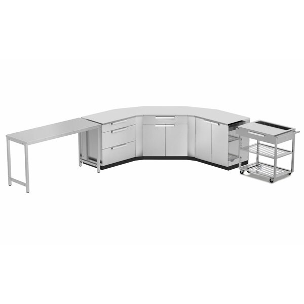 Outdoor Kitchen Set 210 W x 24 D 10 Pieces Stainless Steel Classic by NewAge Products