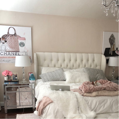 glam bedroom room wayfair decor bedrooms bed