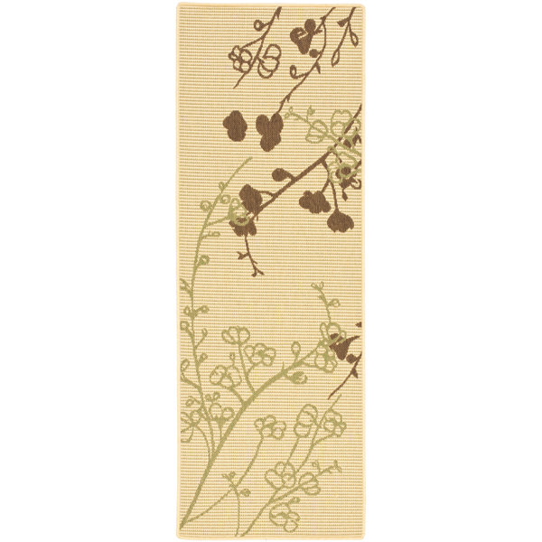 Wysocki Natural/Olive/Brown Indoor/Outdoor Area Rug