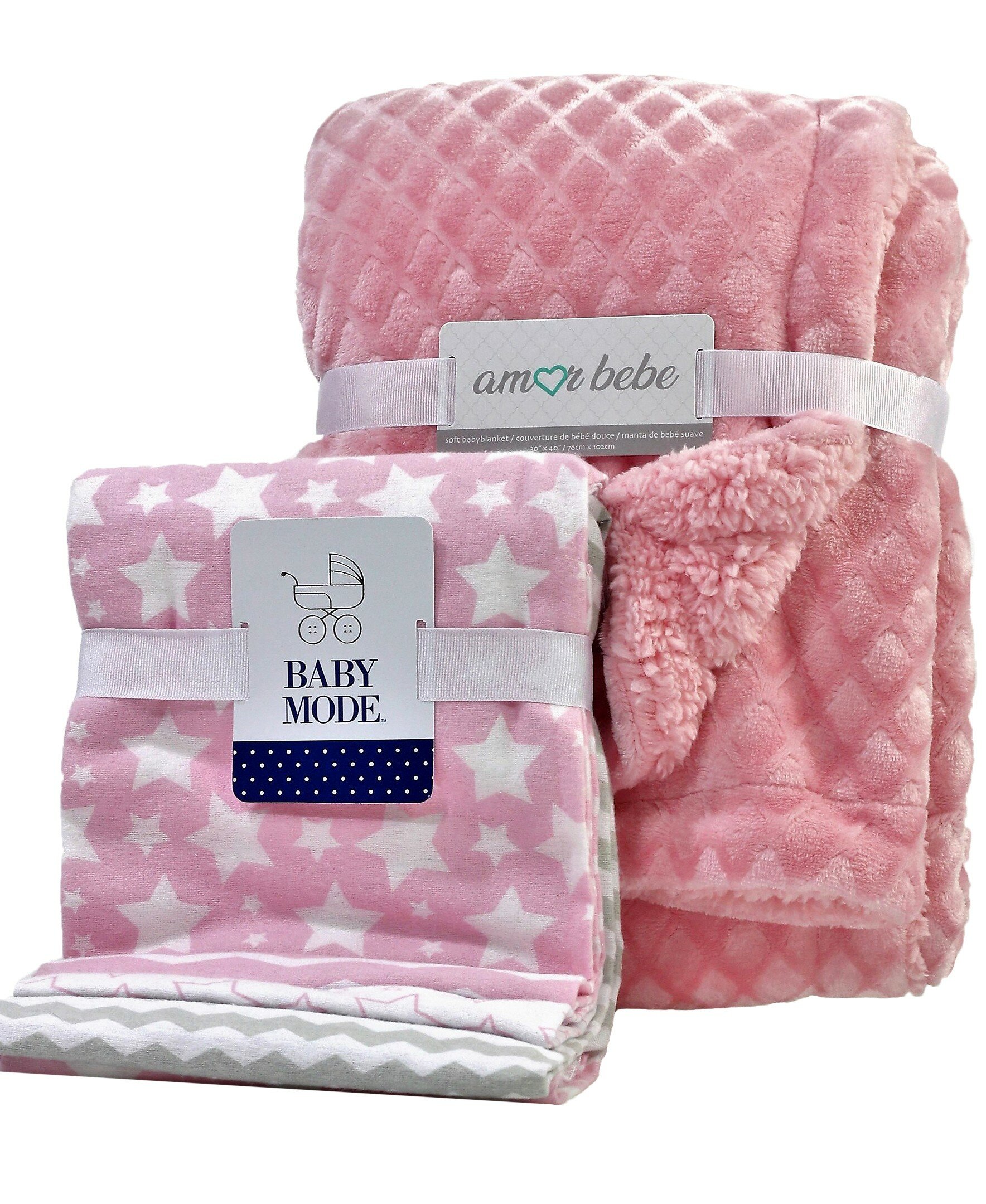 pink receiving blankets