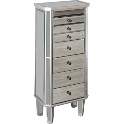 Dasheil Mirrored Jewelry Armoire