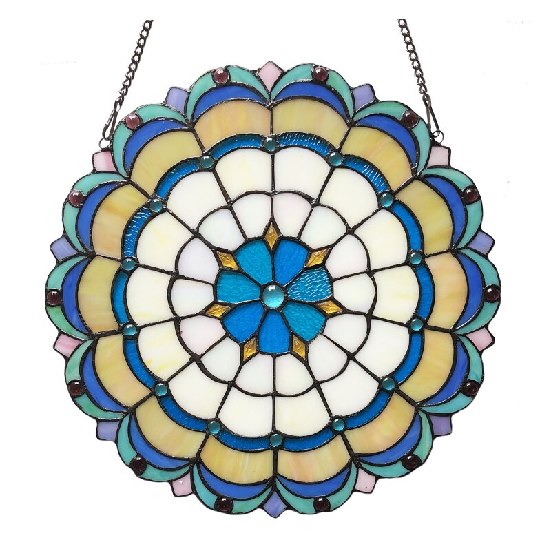 Astoria Grand Tiffany-Glass Window Panel & Reviews | Wayfair