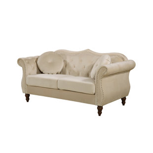 Bridges Classic Nailhead Chesterfield Loveseat