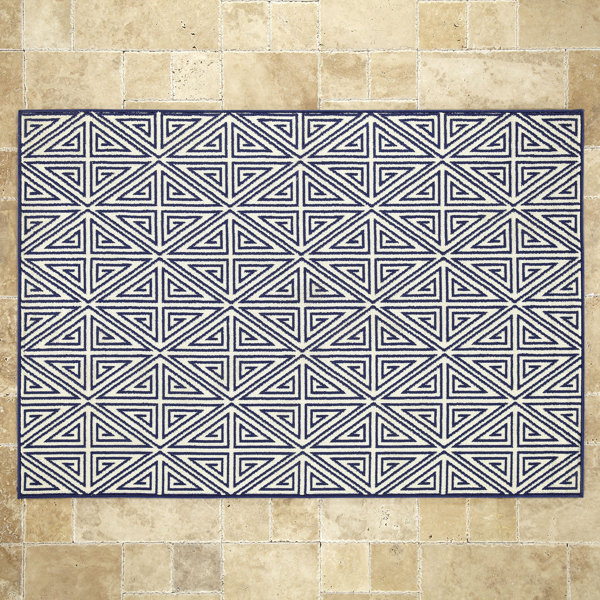 Navy Indoor/Outdoor Area Rug by Birch Lane™