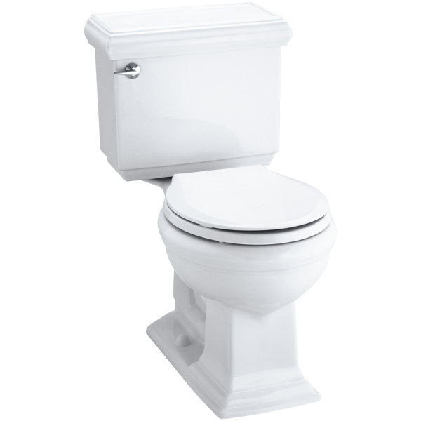 Memoirs Impressions Classic Comfort Height Two-Piece Round-Front 1.28 GPF Toilet with Aquapiston Flush Technology and Left-Hand Trip Lever by Kohler
