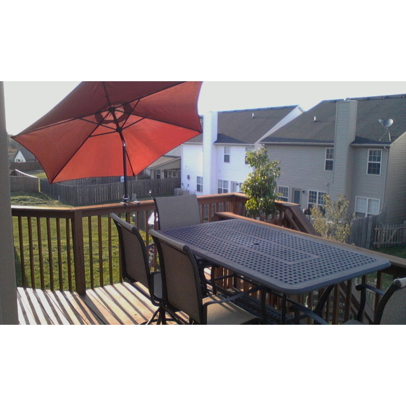 Freeport Park Thomas Patio Metal Mounted Umbrella Holder Reviews Freeport Park Thomas Patio Metal