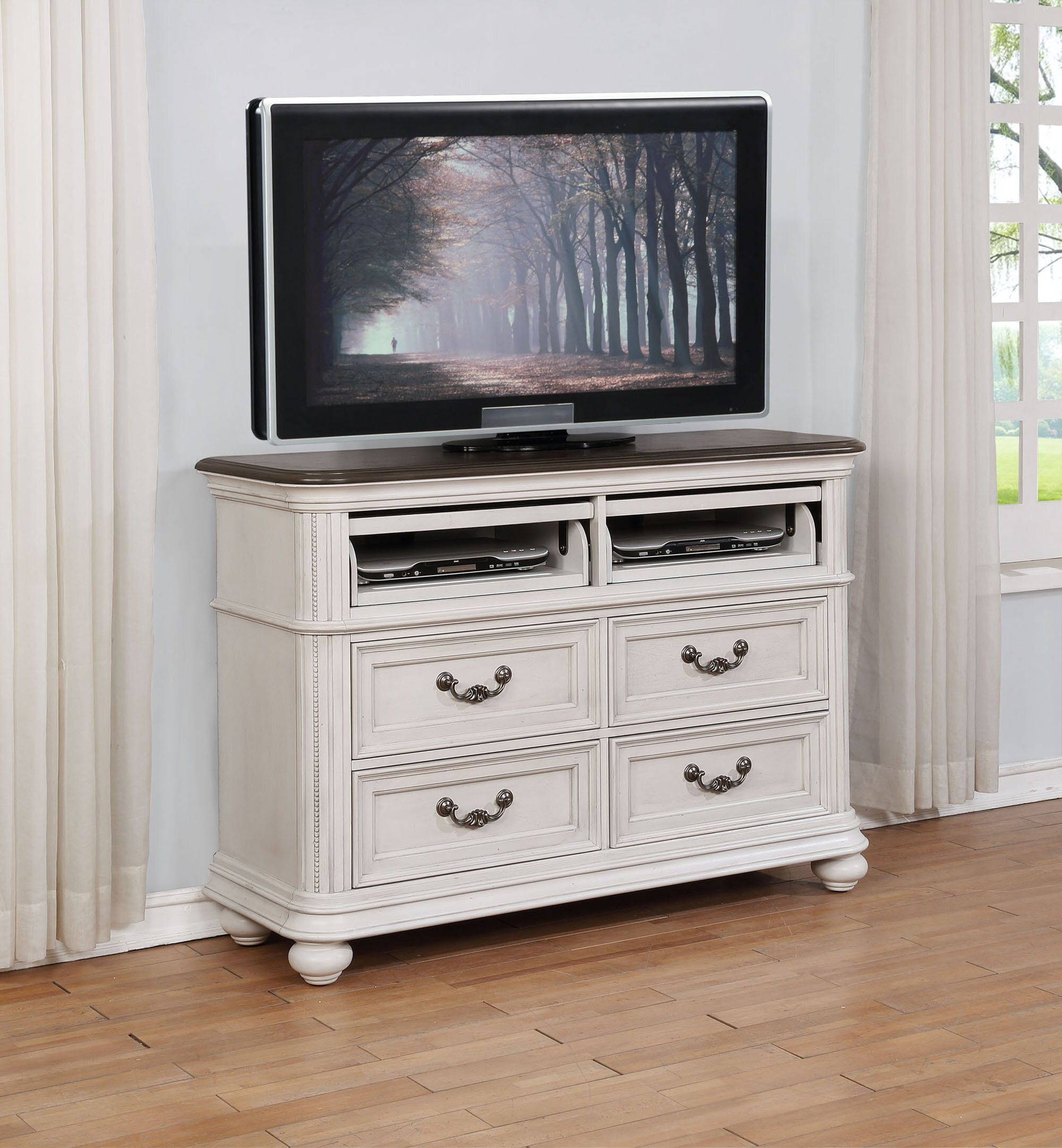 One Allium Way Alisa 4 Drawer Media Chest Wayfair