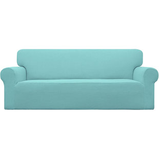 Deconovo Jacquard Stretch Small Checks Pattern Anti-Slip Sofa Cover for 2 Cushion Couch Grey Loveseat for Dogs Deconovo Jacquard Stretch Small Checks Pattern Anti-Slip Sofa Cover for 2 Cushion Couch Grey Loveseat for Dogs