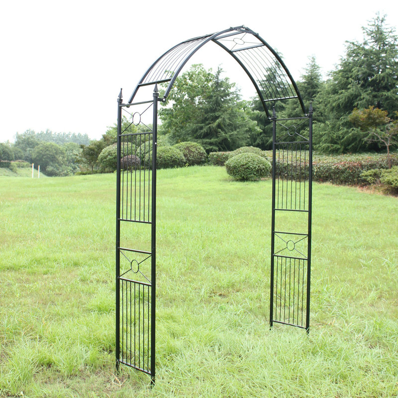 1 Go Steel Garden Arch 8 2 High X 4 7 Wide Garden Arbour For
